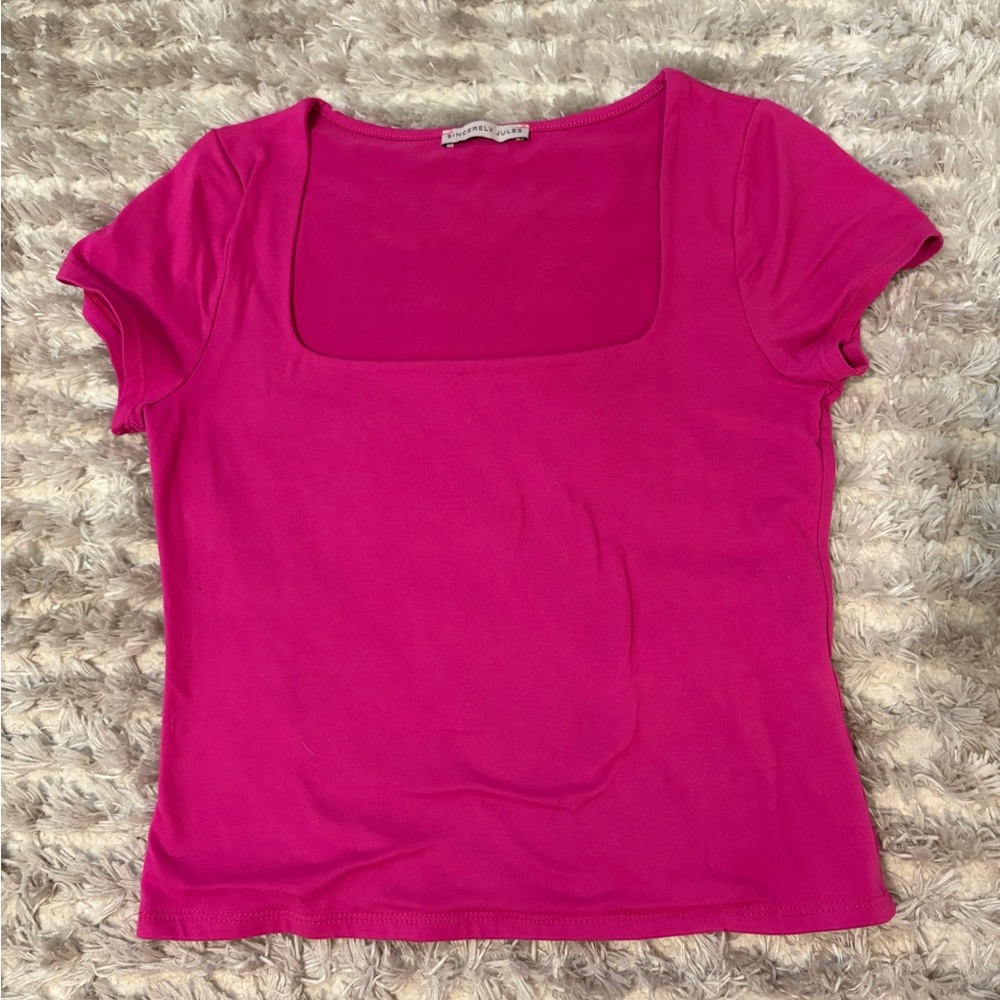 Sincerely Jules Short Sleeve Cropped Tee